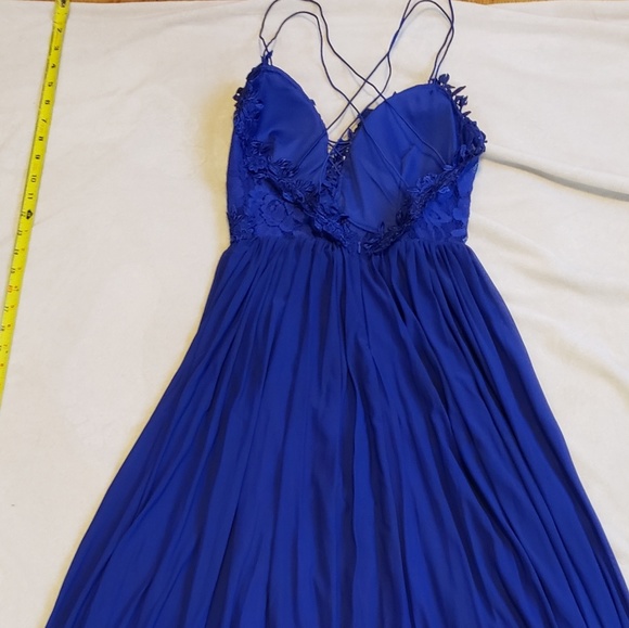 sears royal blue dress